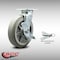 Service Caster 8 Inch SS Thermoplastic Rubber Caster with Roller Bearing and Brake/Swivel Lock SCC-SS30S820-TPRRF-TLB-BSL - alternate 5